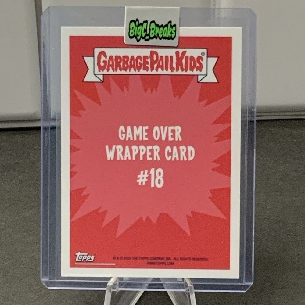 2024 Garbage Pail Kids Game Over Level‎ 4 Wrapper Card Cup Fred / Last Straw #18